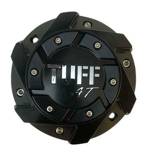 Tuff Wheels C611901 Matte Black Wheel Chrome Letter Center Cap CCTT11DDSBC - The Center Cap Store