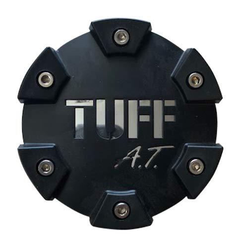 Tuff Wheels C611902 PCTSFBC Black with Chrome Logo Center Cap Small - The Center Cap Store