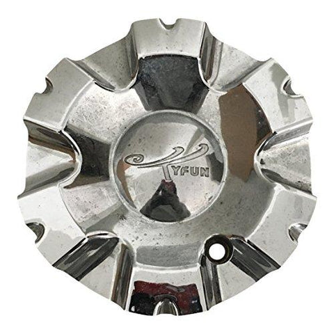 Tyfun Wheels TJ05137 USED Chrome Wheel Center Cap - The Center Cap Store