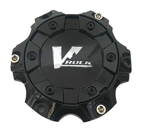 V Rock Wheels 6019-UP CAP6019-L25 5-61397 Gloss Black Center Cap - The Center Cap Store