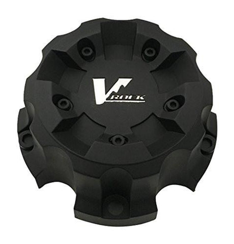 V Rock Wheels C-VR1-5H-135-CFB Matte Black Wheel Center Cap - The Center Cap Store