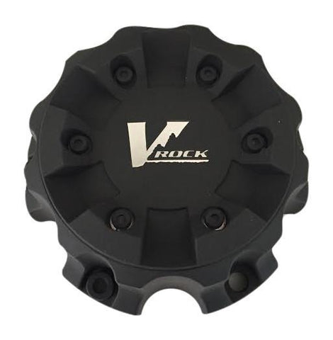 V Rock Wheels C-VR1-6H-CFB Black Wheel Center Cap - The Center Cap Store