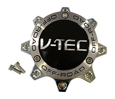 V-TEC OFF-ROAD 394 Warlord Chrome Wheel Rim 8 Lug Center Cap C394-8-CAP C394-8 - The Center Cap Store