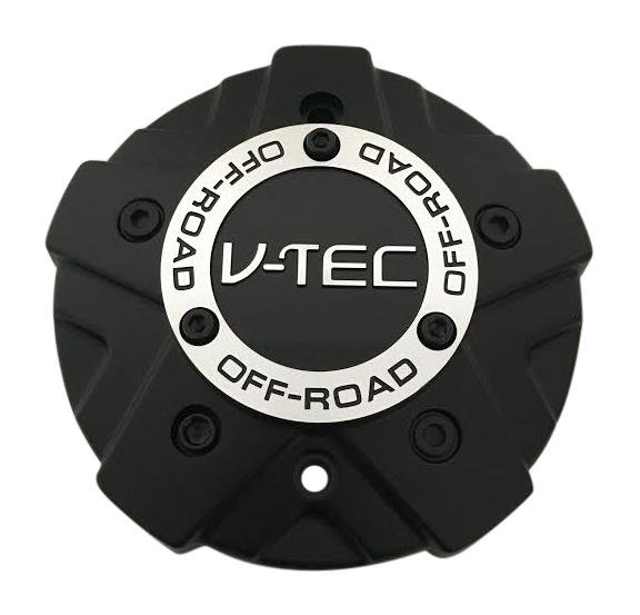 V-Tec Offroad Wheels C394-CL-CAP-2 C-394-65EC Black Wheel Center Cap - The Center Cap Store