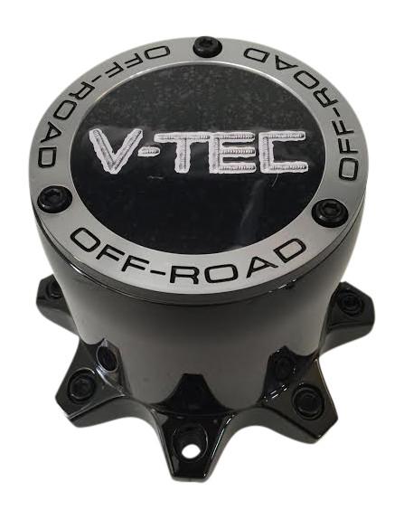 V-Tec Wheels C394GB-8LVT C615101 C394 Gloss Black Wheel Center Cap - The Center Cap Store