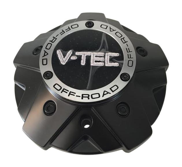 V-Tec Wheels C394MB-8CLVT Black Wheel Center Cap - The Center Cap Store