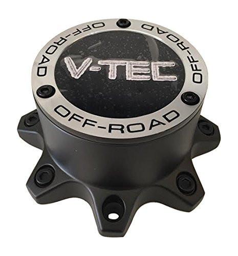 V-TEC Wheels C394MB-8VT Black Wheel Center Cap - The Center Cap Store