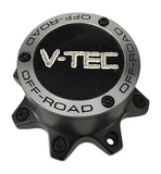 V-Tec Wheels C615114CB7 Black Wheel Center Cap - The Center Cap Store