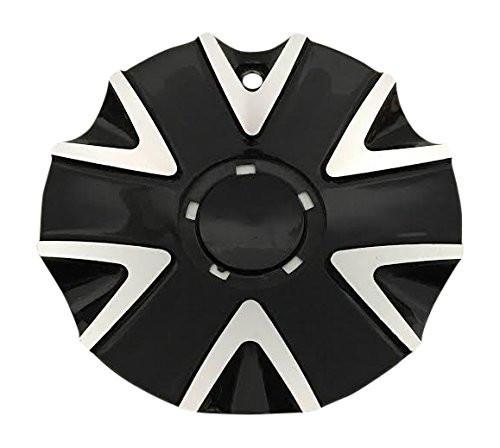 VCT Wheels KT213-2490 Black and Machined Finish No Logo - The Center Cap Store