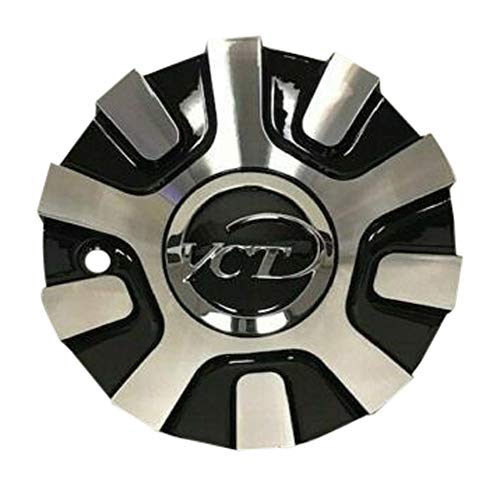 VCT Wheels V48 Black and Machined Wheel Center Cap 236-20-AL - The Center Cap Store