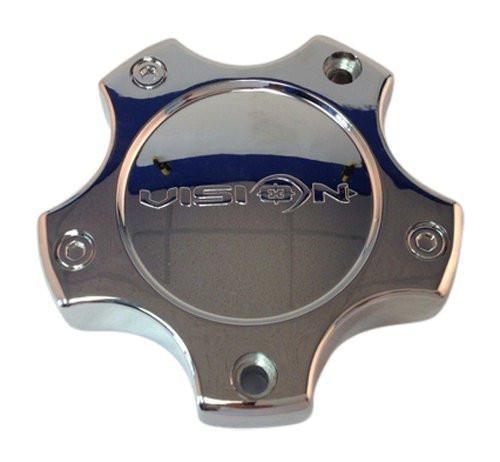 Vision Warrior 375 C375-5C Chrome Wheel Center Cap - The Center Cap Store