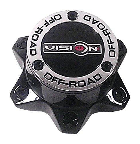 Vision Wheel C394PLGB-6V LG1303-28 Gloss Black Wheel Center Cap - The Center Cap Store