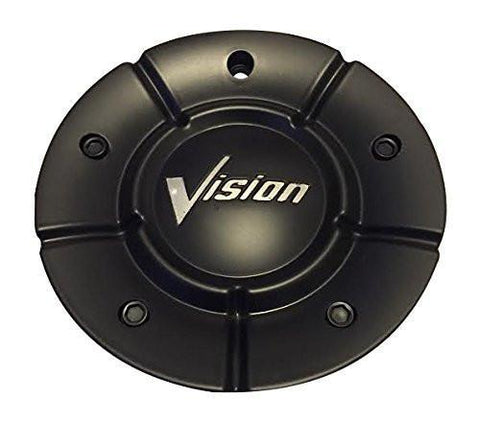 Vision Wheels 168 Autobahn 168-HSH-CAP Black Wheel Center Cap - The Center Cap Store