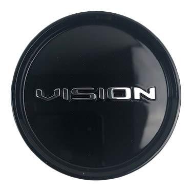 Vision Wheels C388GB-55ECV Gloss Black Snap in Center Cap - The Center Cap Store