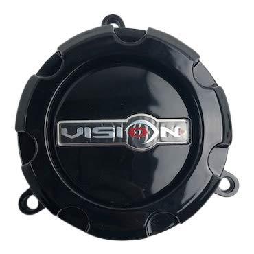 Vision Wheels C398GB-6 Gloss Black Center Cap - The Center Cap Store