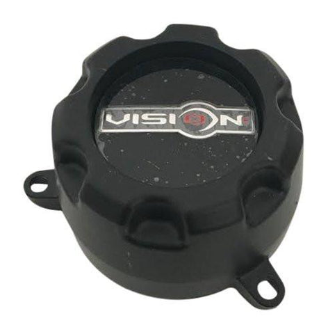 Vision Wheels C398MB-6 Black Wheel Center Cap - The Center Cap Store