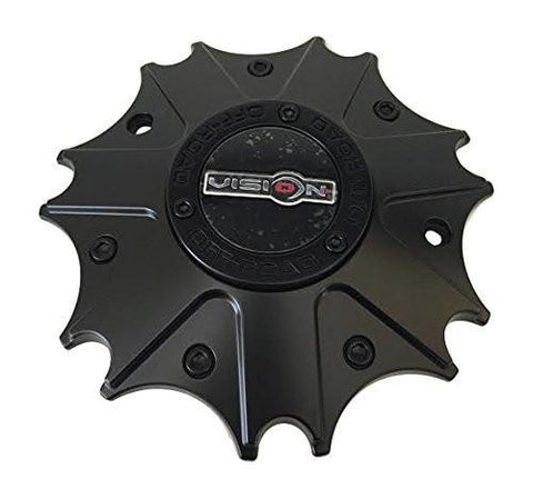 Vision Wheels C3992MB Black Wheel Center Cap - The Center Cap Store