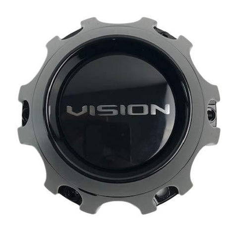 Vision Wheels C416GB-6V Gloss Black Center Cap - The Center Cap Store