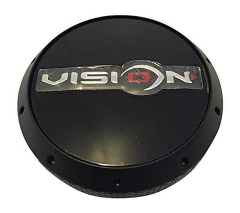 Vision Wheels C425MB-V C425MB-V+MB6024D Black Wheel Center Cap - The Center Cap Store