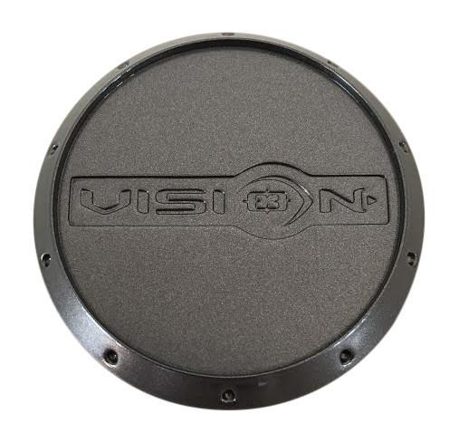 Vision Wheels C489-4 C426GM-V Gun Metal Center Cap - The Center Cap Store